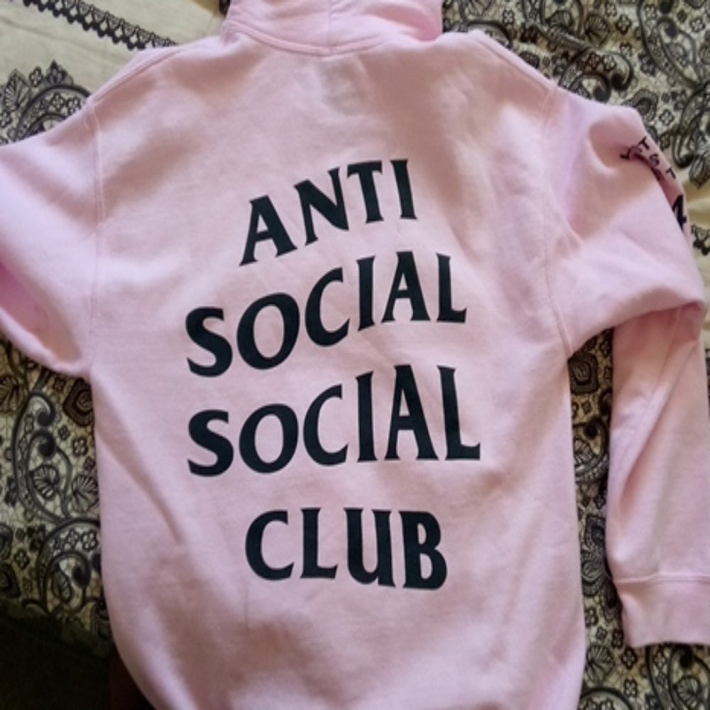 Anti Social Social Club pink sweater